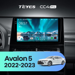 Radio samochodowe Teyes CC4 Pro 2k 12+256 Gb Toyota Avalon 5 XX50 (Left hand driver) 2022-2023 10"