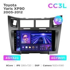 Radio samochodowe do Toyota Yaris XP90 2005-2012 (F2) Teyes CC3L 4+32 Gb 9"