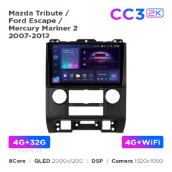 Radio samochodowe Teyes CC3 2k 4+32 Gb Mazda Tribute / Ford Escape / Mercury Mariner 2 2007-2012 9"