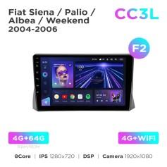 Radio samochodowe Teyes CC3L 4+64 Gb Fiat Siena / Palio / Albea / Weekend 2004-2006 (F2) 9"