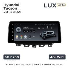 Radio samochodowe Teyes LUX ONE 6+128 Gb Hyundai Tucson (1 Din) 2018-2021 12.3"