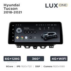Radio samochodowe Teyes LUX ONE 6+128 Gb 360° Hyundai Tucson (1 Din) 2018-2021 12.3"