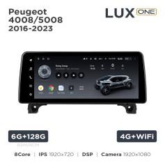 Radio samochodowe Teyes LUX ONE 4+32 Gb Peugeot 4008 / 5008 2016-2023 12.3"