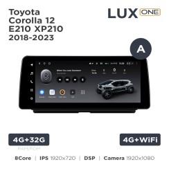 Radio samochodowe Teyes LUX ONE 4+32 Gb Toyota Corolla 12 E210 XP210 2018-2023 (A) 12.3"