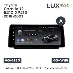 Radio samochodowe Teyes LUX ONE 6+128 Gb Toyota Corolla 12 E210 XP210 2018-2023 (A) 12.3"