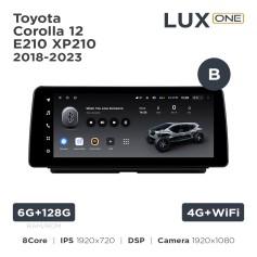 Radio samochodowe Teyes LUX ONE 6+128 Gb Toyota Corolla 12 E210 XP210 2018-2023 (B) 12.3"