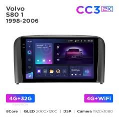 Radio samochodowe Teyes CC3 2k 4+32 Gb Volvo S80 1 1998-2006 9"