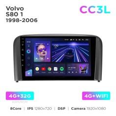 Radio samochodowe do Volvo S80 1 1998-2006 Teyes CC3L 4+32 Gb 9"
