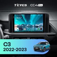 Radio samochodowe Teyes CC4 Pro 2k 12+256 Gb Citroen C3 2022-2023 10"
