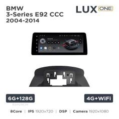 Radio samochodowe Teyes LUX ONE 6+128 Gb BMW 3-Series E92 CCC 2004-2014 12.3"