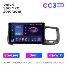 Radio samochodowe Teyes CC3 2k 6+128 Gb 360° Volvo S60 Y20 2010-2018 9"