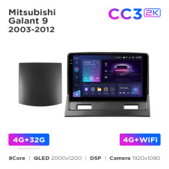 Radio samochodowe Teyes CC3 2k 4+32 Gb Mitsubishi Galant 9 2003-2012 9"