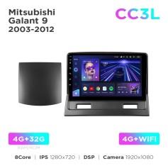 Radio samochodowe Teyes CC3L 4+32 Gb Mitsubishi Galant 9 2003-2012 9"