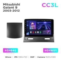 Radio samochodowe Teyes CC3L 4+64 Gb Mitsubishi Galant 9 2003-2012 9"