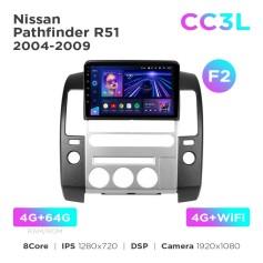 Radio samochodowe Teyes CC3L 4+64 Gb Nissan Pathfinder R51 2004-2009 (F2) 9"