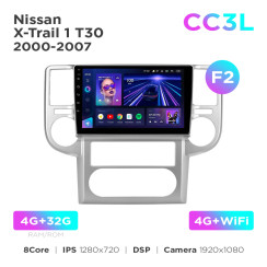 Radio samochodowe Teyes CC3L 4+32 Gb Nissan X-Trail 1 T30 2000-2007 (F2) 10"