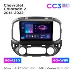 Radio samochodowe Teyes CC3 2k 6+128 Gb Chevrolet Colorado 2 2014-2022 9"