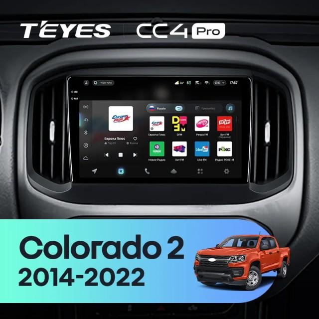 Radio samochodowe Teyes CC4 Pro 2k 8+128 Gb Chevrolet Colorado 2 2014-2022 9"