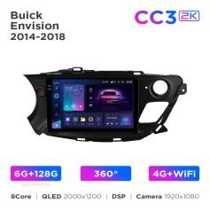 Radio samochodowe Teyes CC3 2k 6+128 Gb 360° Buick Envision 2014-2018 10"