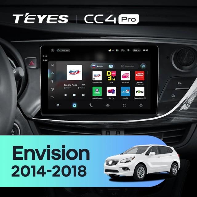 Radio samochodowe Teyes CC4 Pro 2k 8+128 Gb Buick Envision 2014-2018 10"