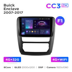 Radio samochodowe Teyes CC3 2k 4+32 Gb Buick Enclave 2014-2018 (F1) 9"