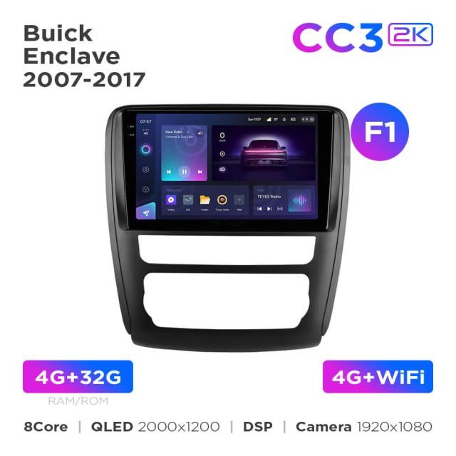Radio samochodowe Teyes CC3 2k 4+32 Gb Buick Enclave 2014-2018 (F1) 9"