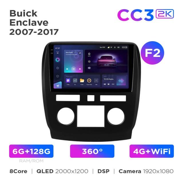 Radio samochodowe Teyes CC3 2k 6+128 Gb 360° Buick Enclave 2009-2013 (F2) 9"