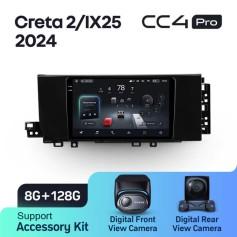 Radio samochodowe Teyes CC4 Pro 2k 8+128 Gb Hyundai Creta 2 IX25 2024 9"