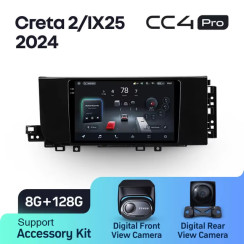 Radio samochodowe Teyes CC4 Pro 2k 8+128 Gb Hyundai Creta 2 IX25 2024 9"