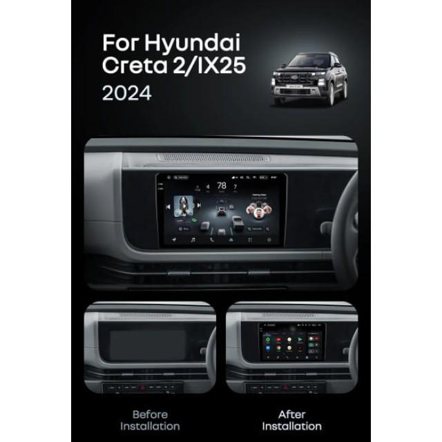 Radio samochodowe Teyes CC4 Pro 2k 8+128 Gb Hyundai Creta 2 IX25 2024 9"