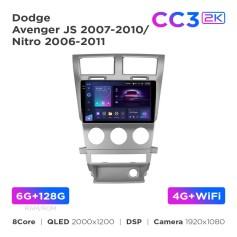 Radio samochodowe Teyes CC3 2k 6+128 Gb Dodge Avenger JS 2007-2010 / Nitro 2006-2011 9"