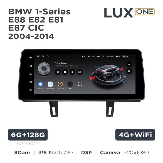 Radio samochodowe Teyes LUX ONE 6+128 Gb BMW 1-Series E88 E82 E81 E87 CIC 2004-2014 12.3"
