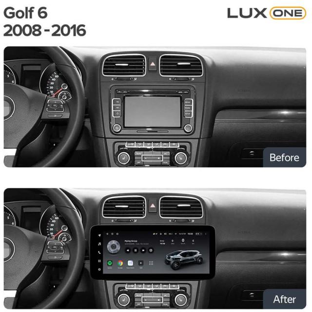 Radio samochodowe Teyes LUX ONE 6+128 Gb Volkswagen Bora, Golf 6, Passat, Scirocco, Sharan, Touran / Skoda Octavia, Fabia 2 (YJ) 2003-2016 12.3"