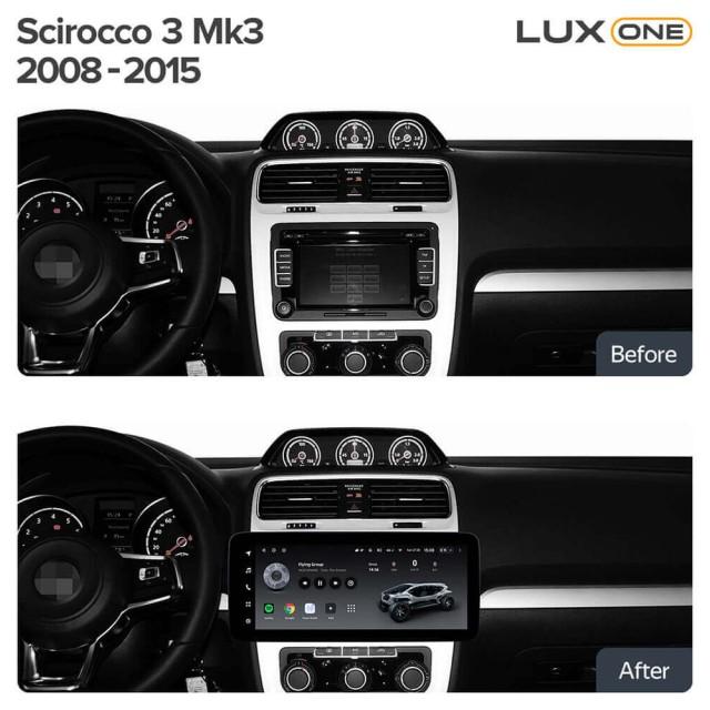 Radio samochodowe Teyes LUX ONE 6+128 Gb Volkswagen Bora, Golf 6, Passat, Scirocco, Sharan, Touran / Skoda Octavia, Fabia 2 (YJ) 2003-2016 12.3"