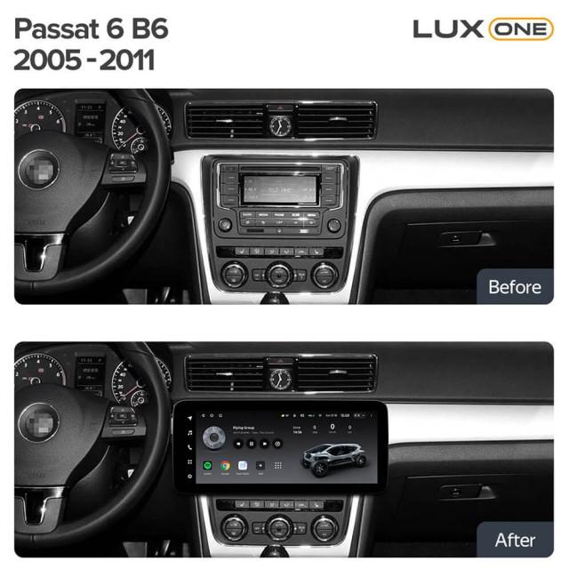 Radio samochodowe Teyes LUX ONE 6+128 Gb Volkswagen Bora, Golf 6, Passat, Scirocco, Sharan, Touran / Skoda Octavia, Fabia 2 (YJ) 2003-2016 12.3"