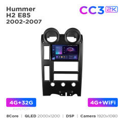 Radio samochodowe Teyes CC3 2k 4+32 Gb Hummer H2 E85 2002-2007 9"
