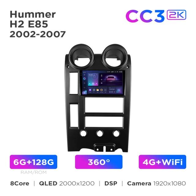 Radio samochodowe Teyes CC3 2k 6+128 Gb 360° Hummer H2 E85 2002-2007 9"