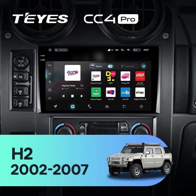Radio samochodowe Teyes CC4 Pro 2k 8+128 Gb Hummer H2 E85 2002-2007 9"