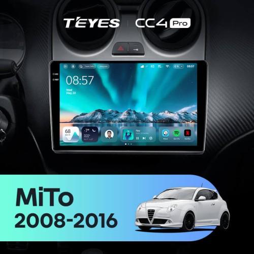 Radio samochodowe Teyes CC4 Pro 2k 12+256 Gb Alfa Romeo MiTo 955 2008-2016 9"