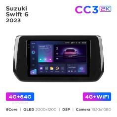 Radio samochodowe Teyes CC3 2k 4+64 Gb Suzuki Swift 6 2023 9"