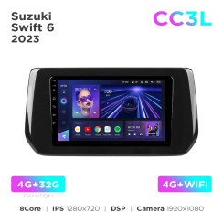 Radio samochodowe Teyes CC3L 4+32 Gb Suzuki Swift 6 2023 9"