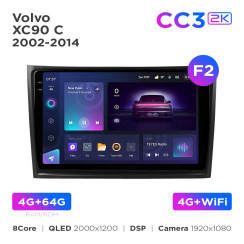 Radio samochodowe Teyes CC3 2k 4+64 Gb Volvo XC90 C 2002-2014 (F2) 10"