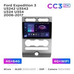 Radio samochodowe Teyes CC3 2k 4+64 Gb Ford Expedition 3 U3242 U3542 U324 U354 2006-2017 9"