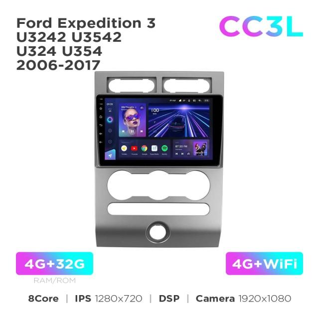 Radio samochodowe Teyes CC3L 4+32 Gb Ford Expedition 3 U3242 U3542 U324 U354 2006-2017 9"