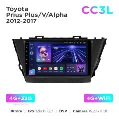 Radio samochodowe Teyes CC3L 4+32 Gb Toyota Prius Plus / V / Alpha 2012-2017 9"