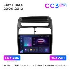 Radio samochodowe Teyes CC3 2k 6+128 Gb Fiat Linea 2006-2012 9"