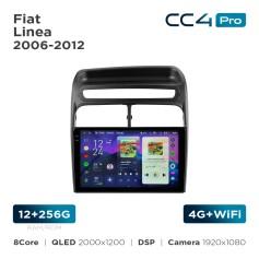 Radio samochodowe Teyes CC4 Pro 2k 12+256 Gb Fiat Linea 2006-2012 9"