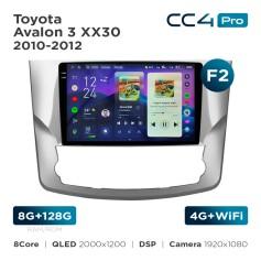 Radio samochodowe Teyes CC4 Pro 2k 8+128 Gb Toyota Avalon 3 XX30 2010-2012 (F2) 9"