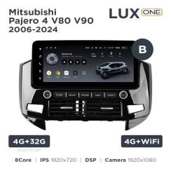 Radio samochodowe Teyes LUX ONE 4+32 Gb Mitsubishi Pajero 4 V80 V90 2006-2024 (B) 12.3"