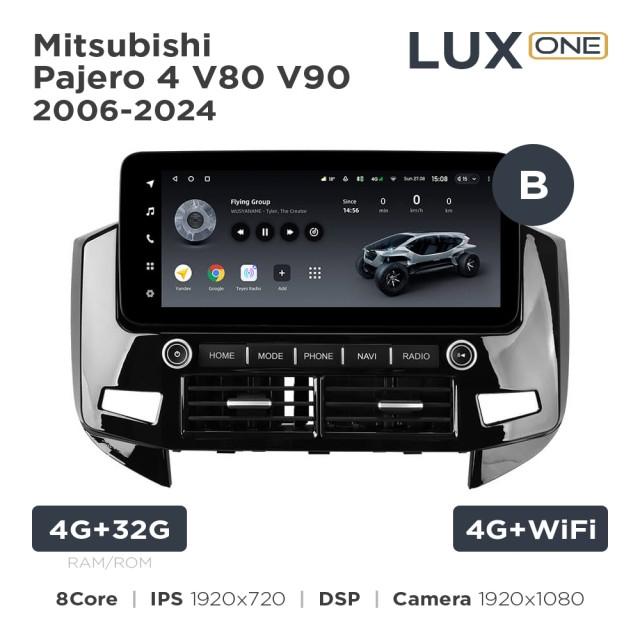 Radio samochodowe Teyes LUX ONE 4+32 Gb Mitsubishi Pajero 4 V80 V90 2006-2024 (B) 12.3"
